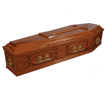 Seamus Feehily Coffin Solid Oak Fancy Panel Medium Shade